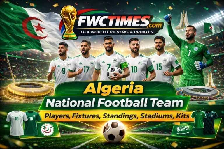 Check out your guide to the Algeria National Football Team 2026 squad, full fixture list, current standings, home stadiums & new kits! See the latest here!