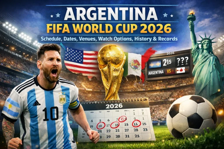 Celebrate La Albiceleste! See Argentina's full 2026 World Cup schedule, match dates, venues, history & records. Plus, find out how to watch & plan to cheer them on! Check it out!