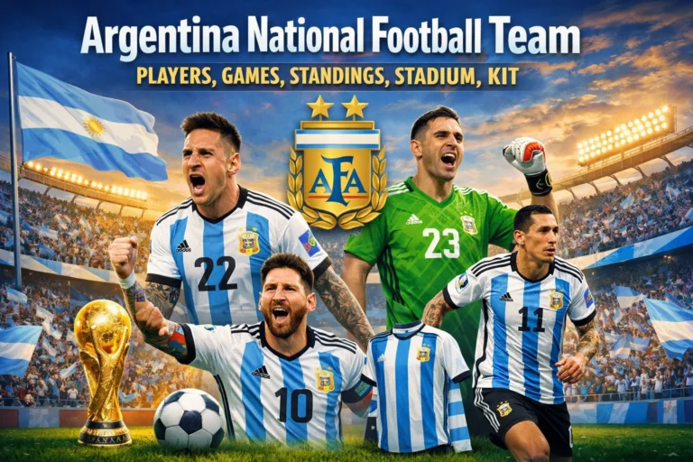 Explore the Argentina National Football Team's 2026 full squad, fixtures, standings, iconic stadiums, and fresh kits—see it all here!