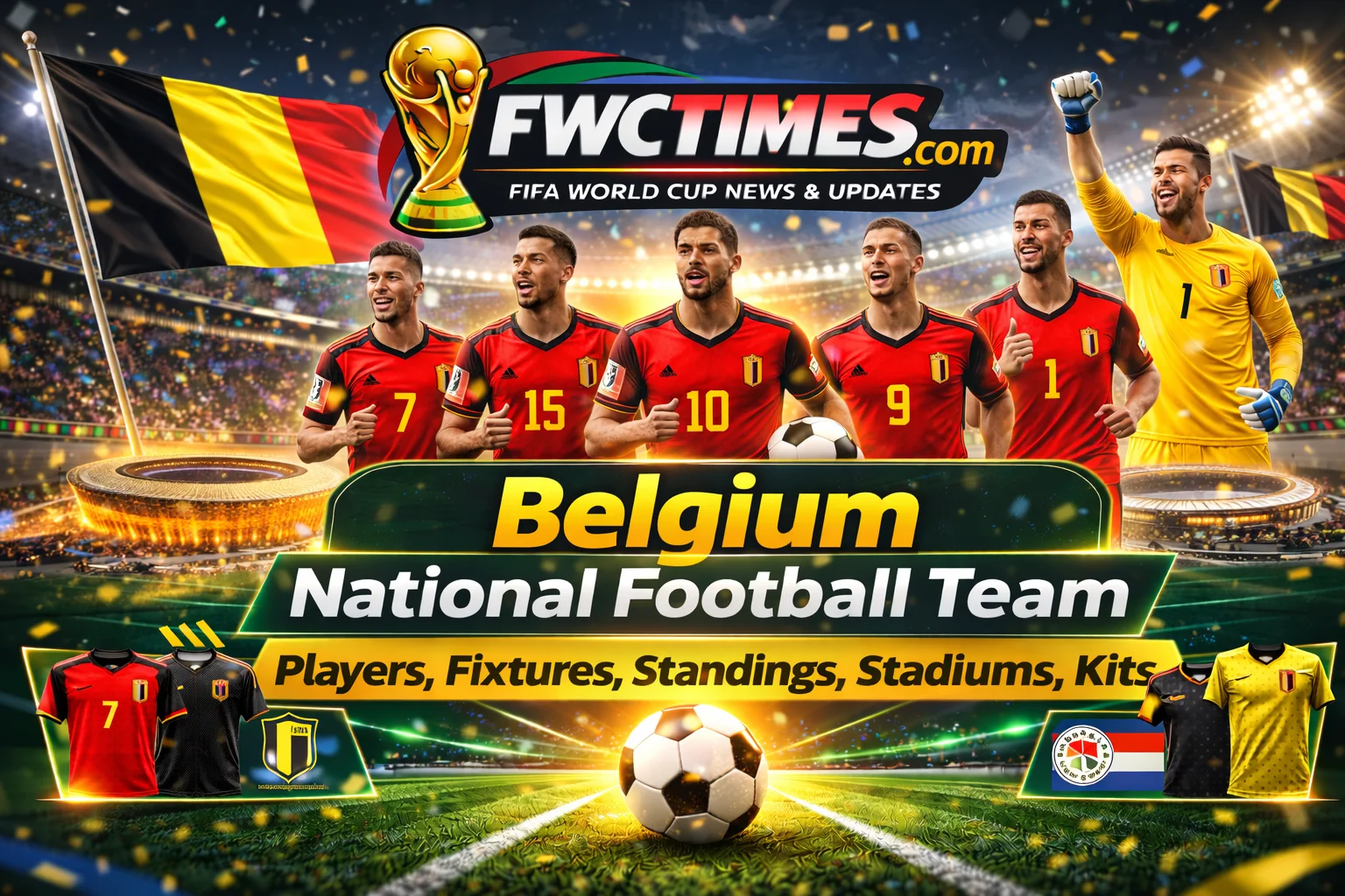 Get the latest on the Belgium Red Devils' 2026 squad in their new kits! Check out fixtures, standings, and stadiums here.