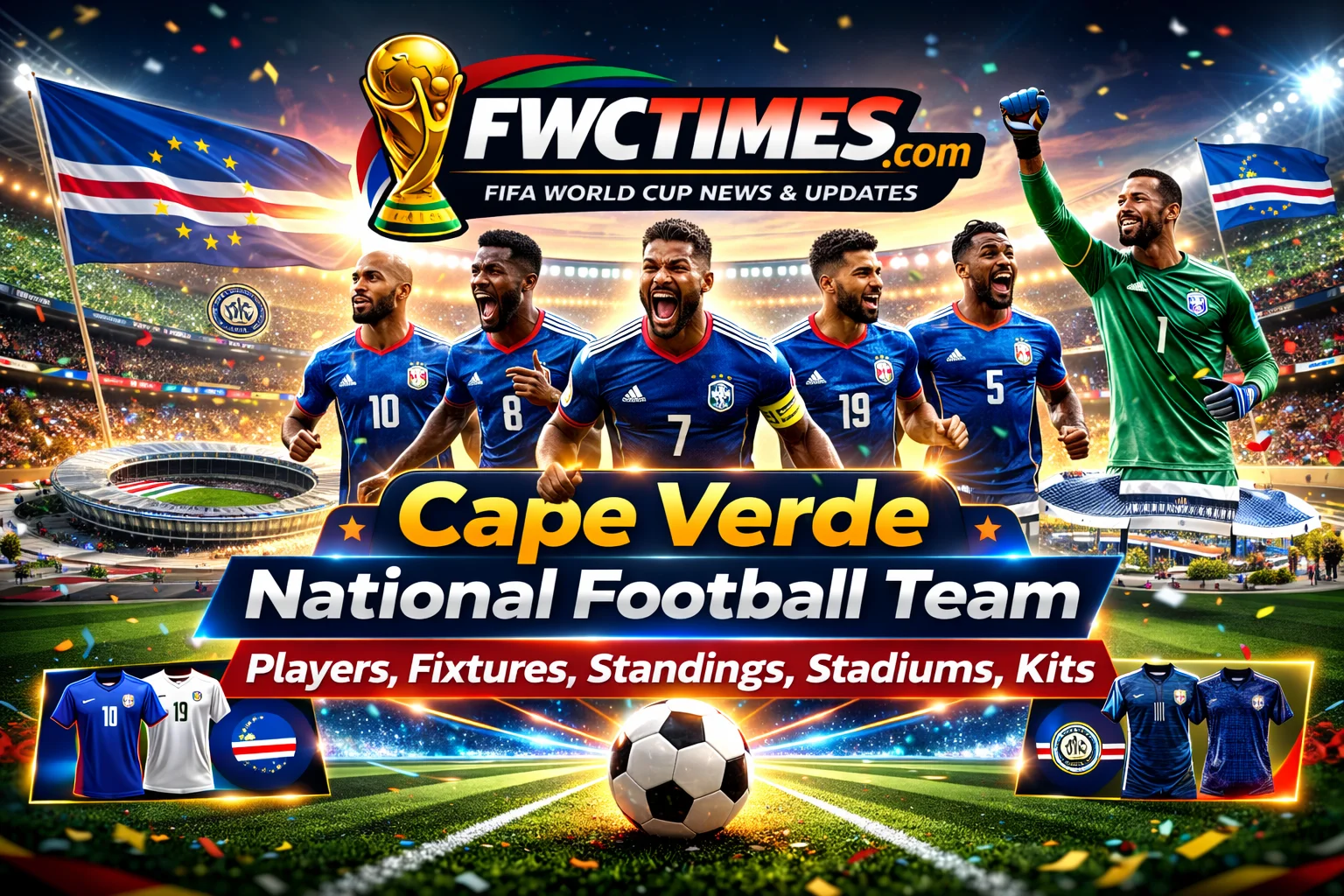 Here's everything you need to know about the Cape Verde National Team in 2026! See their new kits, players, fixtures, standings, and stadiums all in one place.
