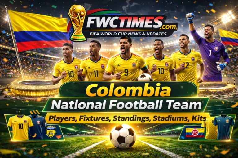 Hey! Check out the Colombia 2026 squad in their new kits, plus all the key fixtures, standings, and stadiums on the pitch. Check it all out here!