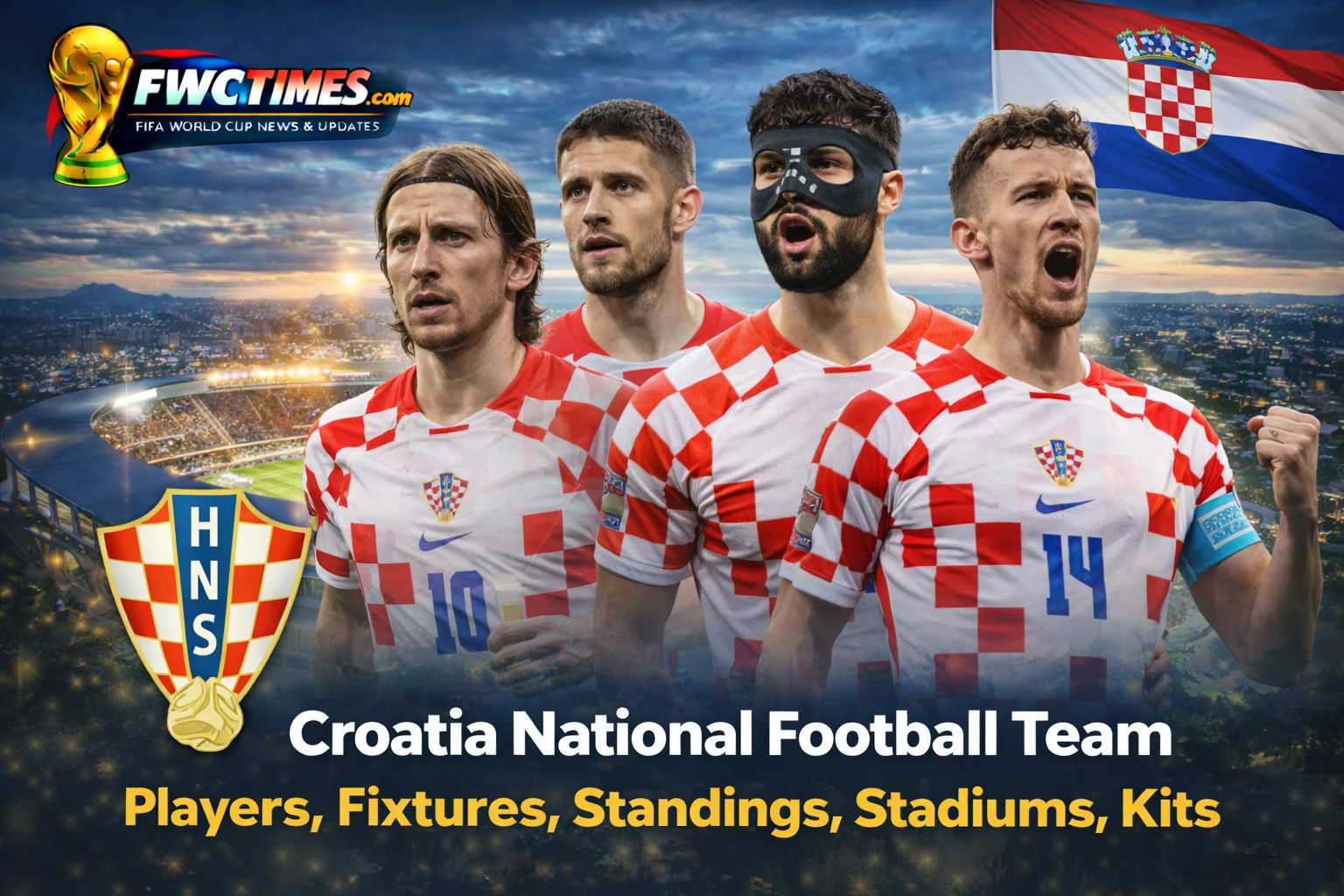 Check out the Croatia National Football Team 2026 players, fixtures, standings, stadiums, and new kits. See the full squad & schedule!
