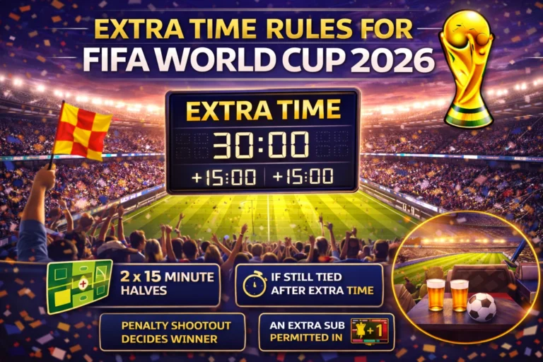 Hey soccer fans! Get the lowdown on Extra Time Rules For FIFA World Cup 2026 with this handy visual guide. Click to see how it works!