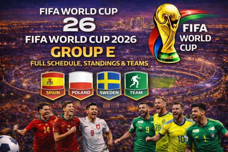FIFA World Cup 2026 Group E: Schedule, Standings – view the complete match list and current rankings in this easy-to-read image!