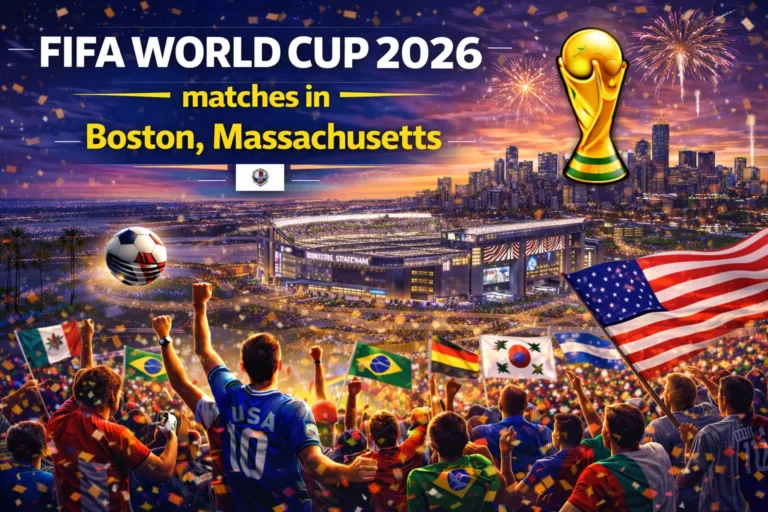 See vibrant, ready stadiums for FIFA World Cup 2026 Matches in Boston, Massachusetts. Plan your trip & get tickets!