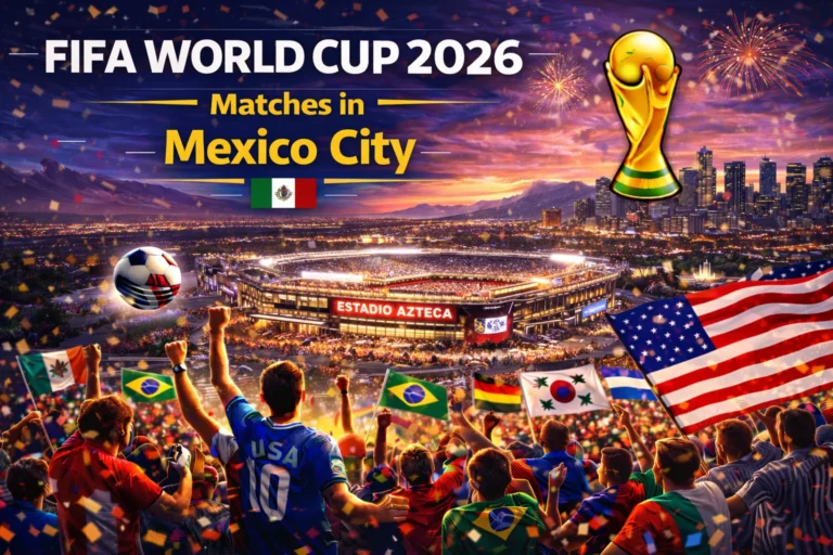 FIFA World Cup 2026 matches in Mexico City are coming! Picture yourself at Estadio Azteca cheering. Get all details and book now!