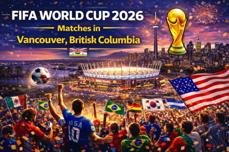 Feel the epic energy of FIFA World Cup 2026 matches in Vancouver, British Columbia with a cheering crowd at BC Place. Plan your trip and check out the match schedule today!
