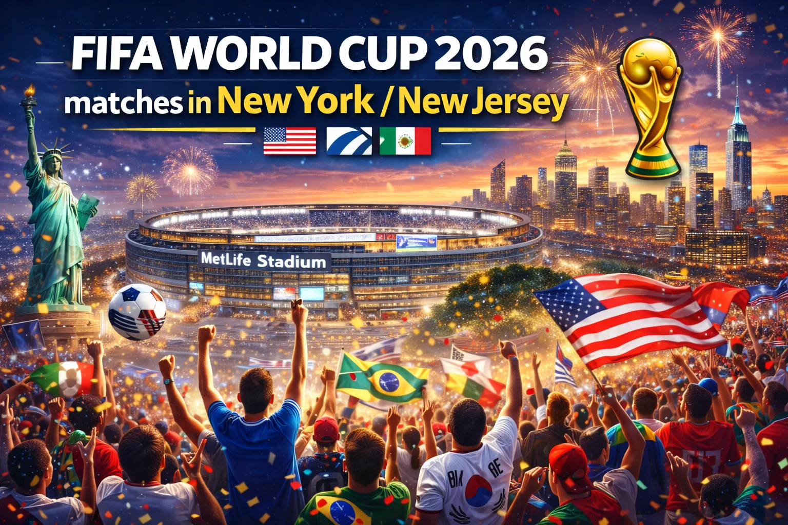 Experience the excitement of FIFA World Cup 2026 in New York/New Jersey! See the stadium ready for world-class matches—plan your visit now!