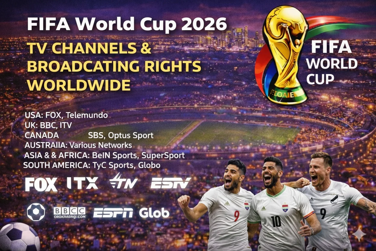 Planning your 2026 World Cup viewing? See a world map dotted with TV icons for every country. Full guide to channels & broadcasting rights. Find your country's official broadcaster here!