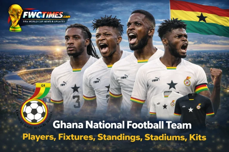 Check out the Ghana Black Stars in their new 2026 kit! See the squad's latest players, World Cup fixtures, standings, and home stadiums. Click to see the full story!