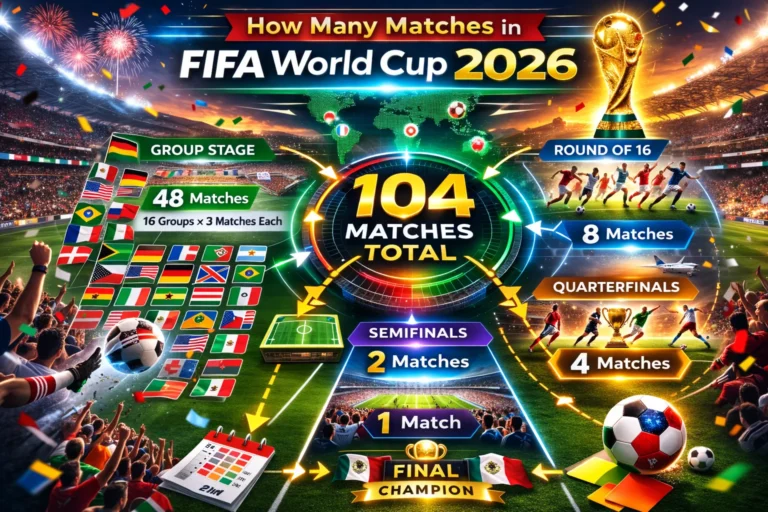 Get ready! The FIFA World Cup 2026 will feature a record 104 matches. This infographic shows the 16 host cities and 12 groups of 4 teams. See the full breakdown of the tournament format!