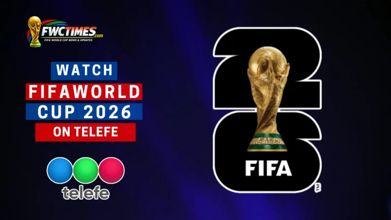 A friendly guide holding a TV remote with the Telefe logo on screen. Click to find the full schedule and how to watch every FIFA World Cup 2026 match on Telefe.