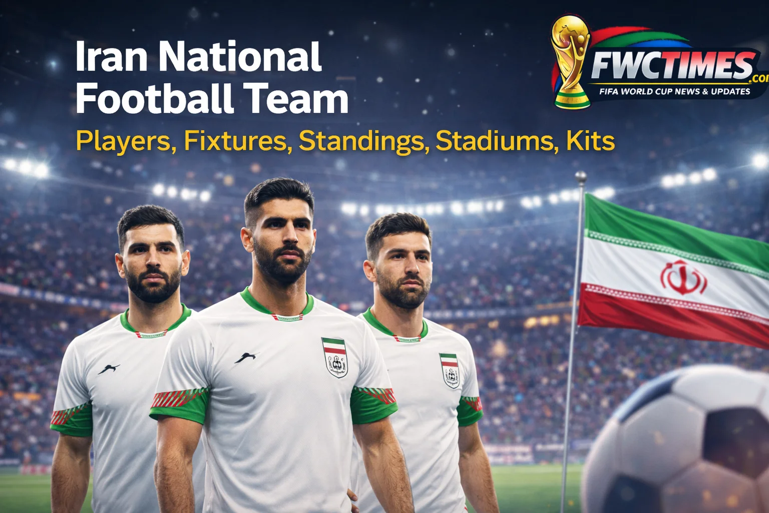 Check out the Iran National Football Team's 2026 squad in their new kits! See star players, all the latest standings and match info, plus home games at Azadi Stadium. Get all the details here!