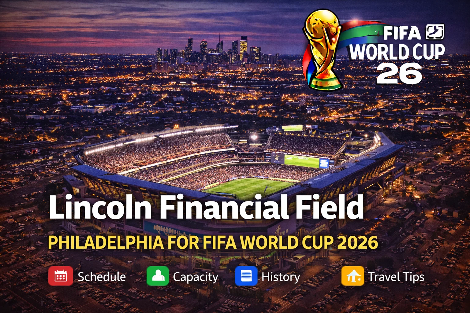 Your complete fan guide to Lincoln Financial Field for the 2026 FIFA World Cup, including schedule, seating, and travel tips.