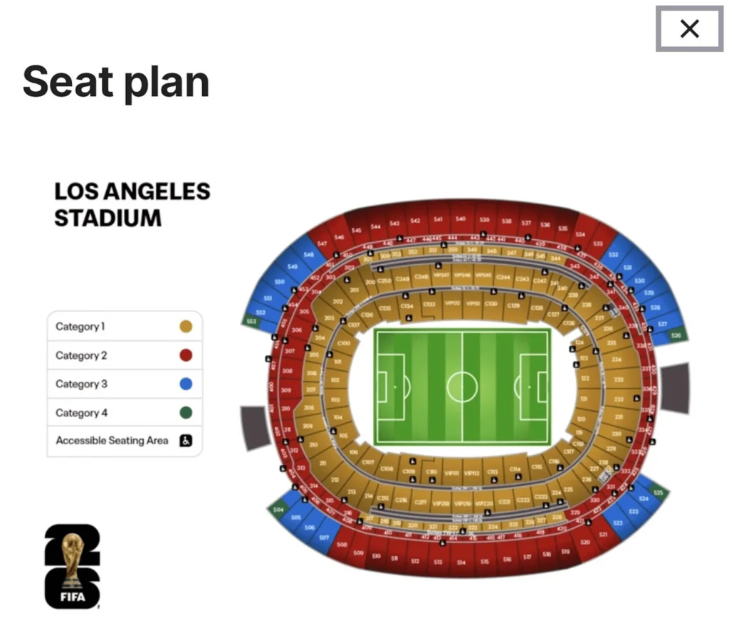 Plan your perfect game day! This detailed Los Angeles SoFi Stadium seat plan map shows sections, rows, and views to help you choose the best seats.