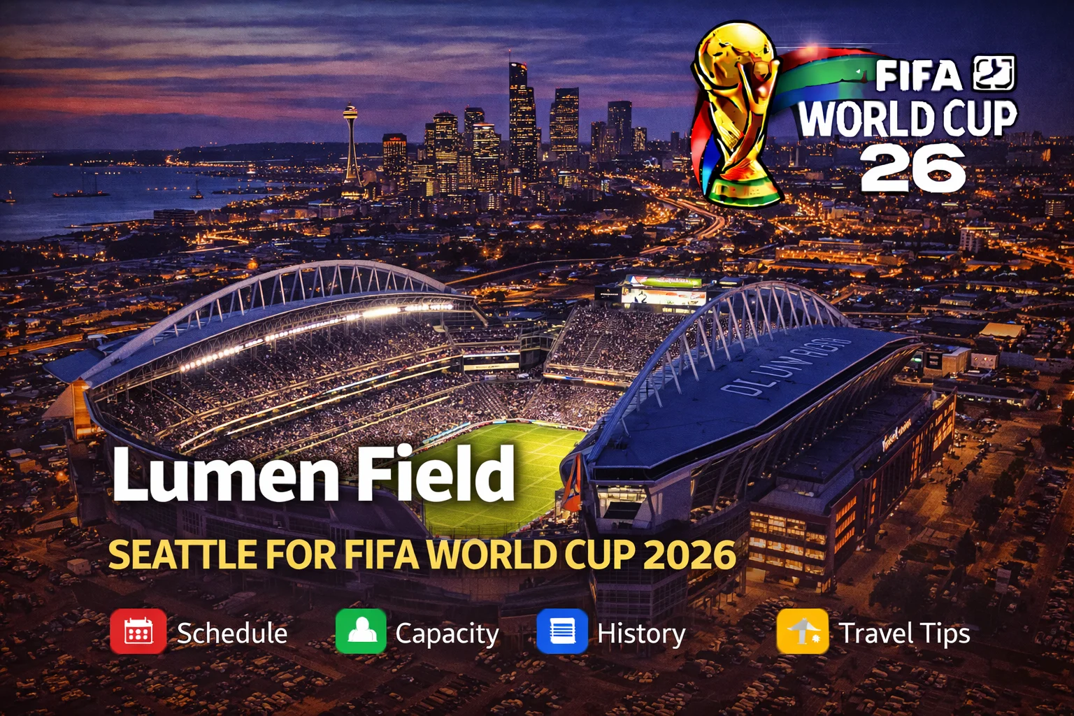 Your complete guide to Lumen Field for the 2026 World Cup! Get schedule, seating capacity, fun history facts, and essential travel tips. Plan your trip now!