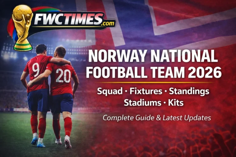 Get ready for the Norway National Football Team in 2026! See the players in their new kits, full fixtures, standings, and home stadiums.