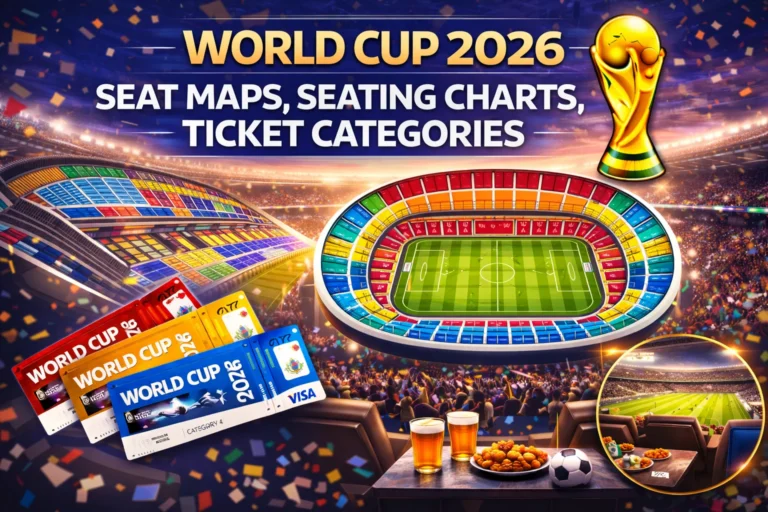 Explore the official World Cup 2026 seat maps! This color-coded stadium seating chart shows all ticket categories to help you pick your perfect view.