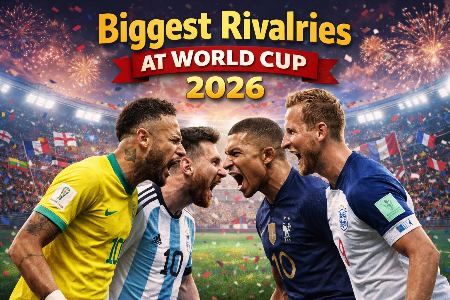 Biggest Rivalries at World Cup 2026: passionate fans, iconic clashes, and fierce on-field battles ready to ignite unforgettable global football drama.