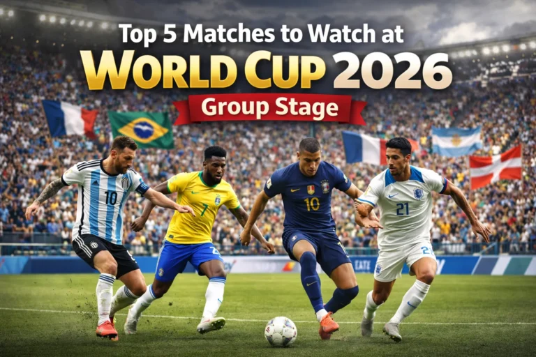 Top 5 Matches to Watch at World Cup 2026 Group Stage – epic rivalries, star players, and must-see clashes you can’t miss. Click to explore!