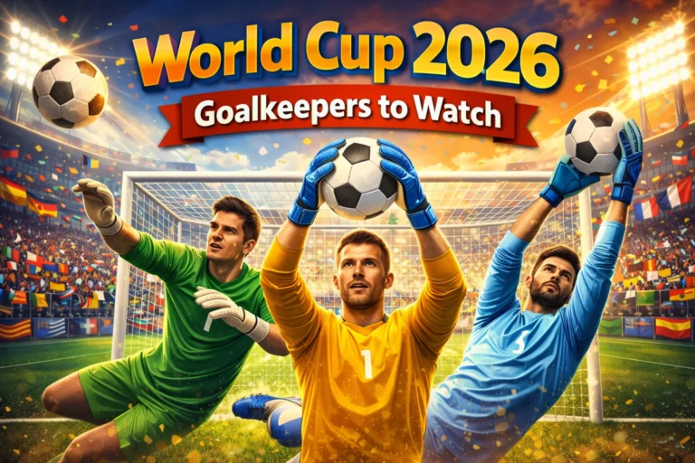 World Cup 2026 Goalkeepers to Watch in action, diving for stunning saves in a packed stadium—discover the shot-stoppers set to shine next summer