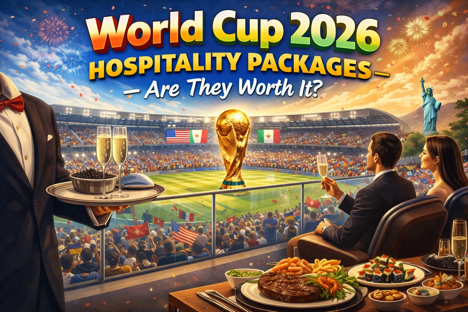 World Cup 2026 Hospitality Packages — Are They Worth It? Explore VIP seats, luxury suites, premium perks, and the ultimate matchday experience inside.