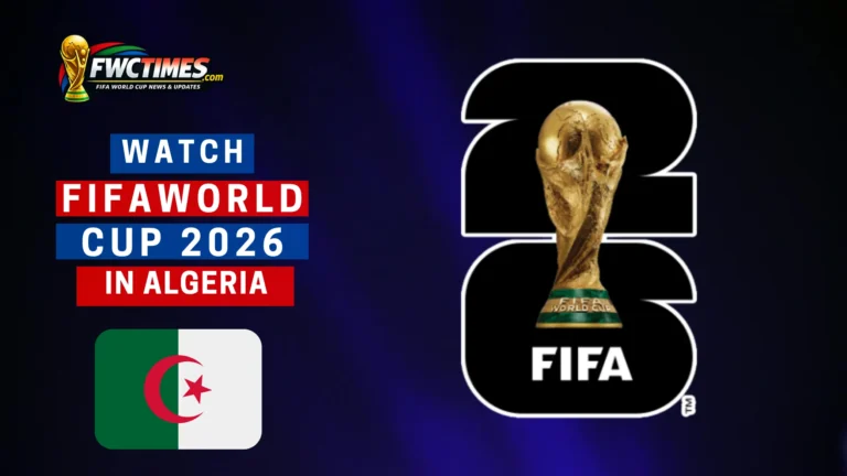 Watch FIFA World Cup 2026 live in Algeria—fans cheering in a vibrant stadium scene, inviting you to stream every thrilling match now!