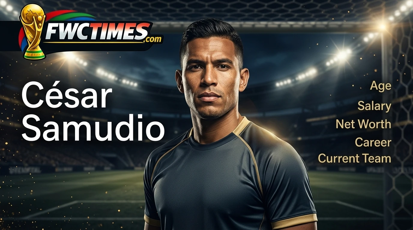 CÃ©sar Samudio (Born 1994) - Age, Net Worth, Salary, Career & Current Team