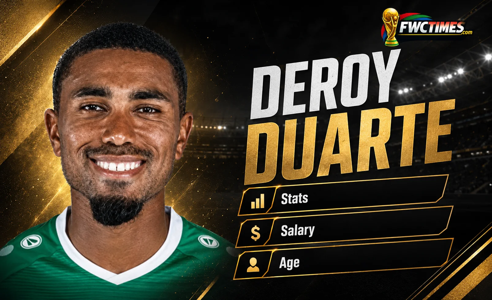 Deroy Duarte Stats, Age, Salary & Net Worth