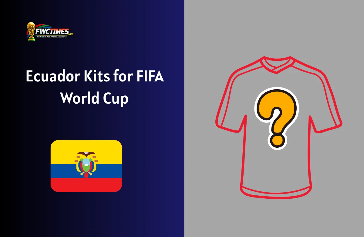 Ecuador Kits for 2026 FIFA World Cup: Home, Away & GK Jersey