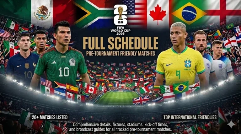 FIFA World Cup 2026 Pre-Tournament Friendly Matches