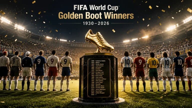 FIFA World Cup Golden Boot Winners List 1930–2026