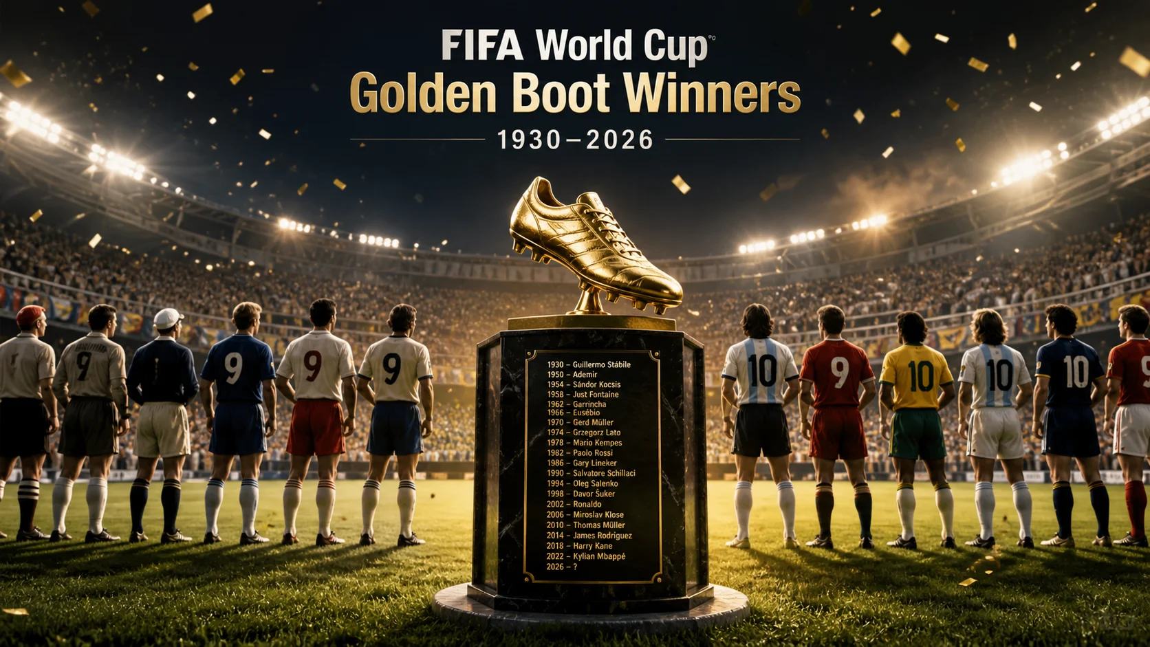 FIFA World Cup Golden Boot Winners List 1930–2026