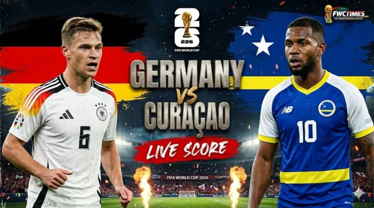 Germany vs Curacao Live Score update with match highlights, goals, and real-time football action fans won’t want to miss.