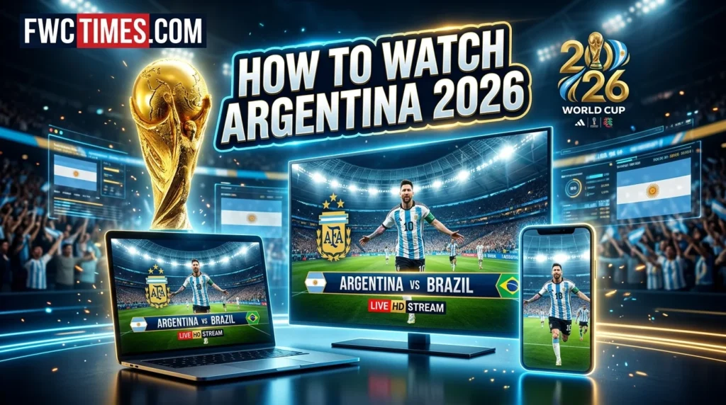 Watch Argentina World Cup 2026 matches live online, on mobile, and TV with easy streaming options, schedules, and viewing tips for every fan.