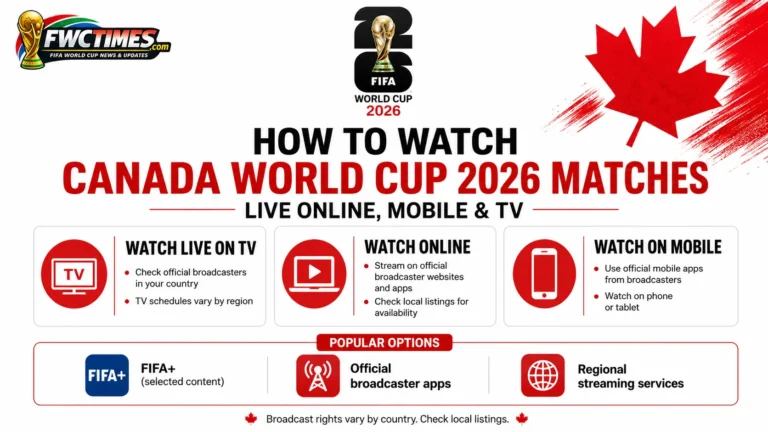 How to Watch Canada World Cup 2026 Matches Live Online, Mobile & TV