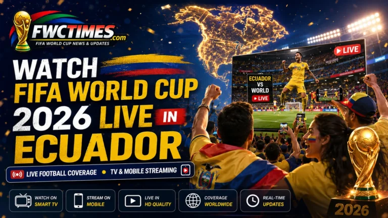 How to Watch FIFA World Cup 2026 Live in Ecuador