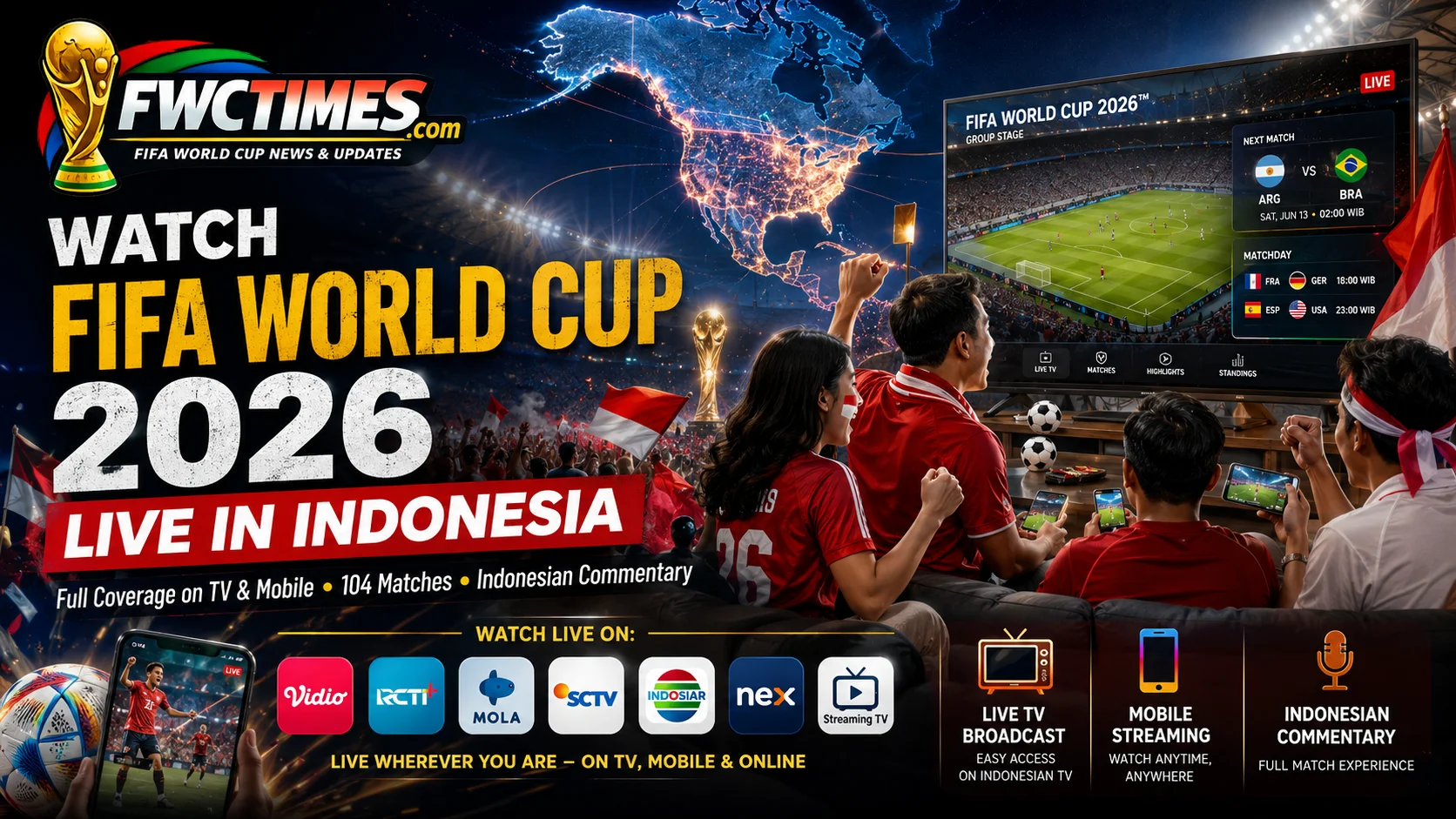 How to Watch FIFA World Cup 2026 Live in Indonesia