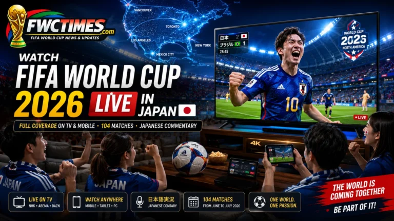 How to Watch FIFA World Cup 2026 Live in Japan