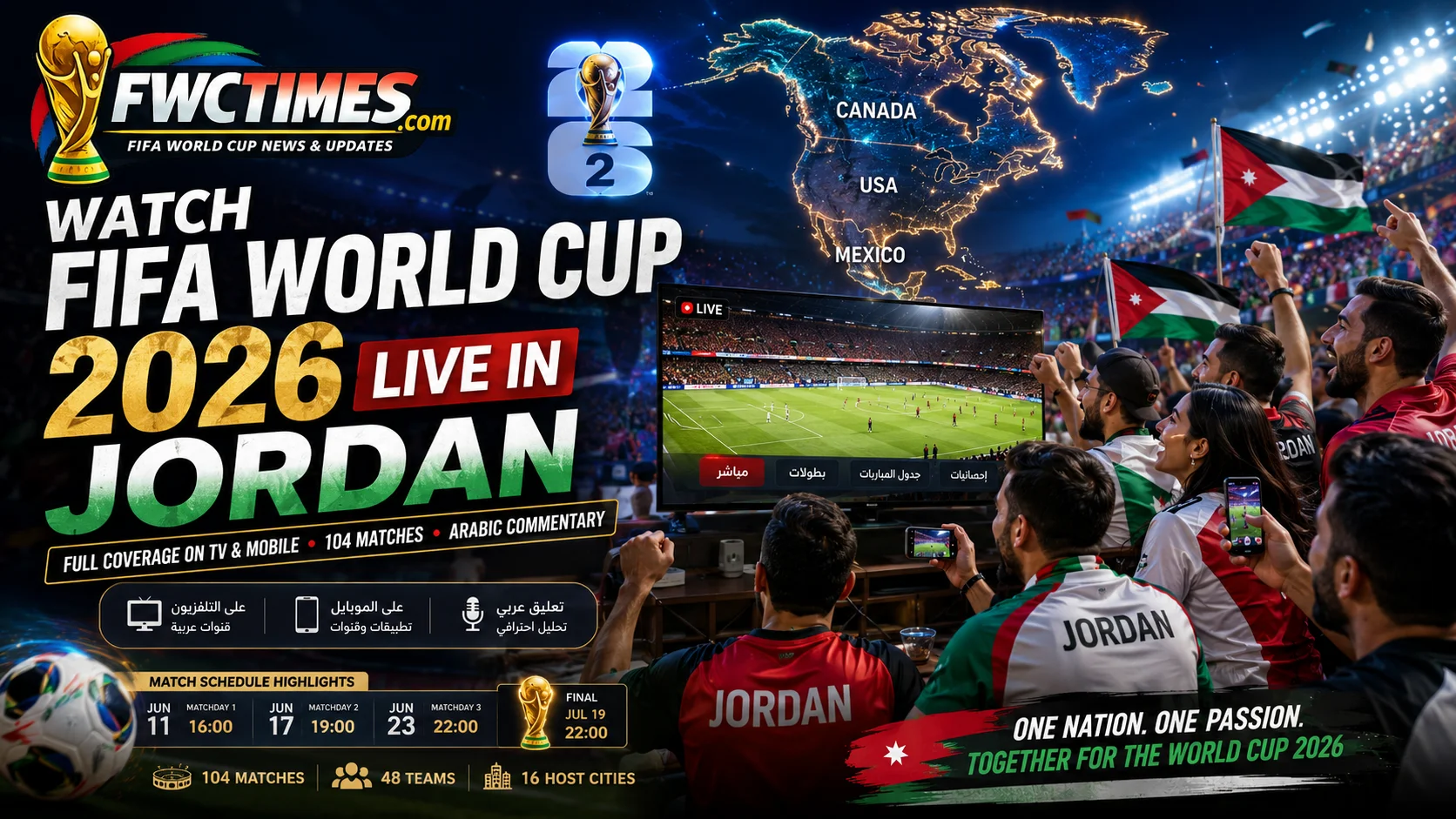How to Watch FIFA World Cup 2026 Live in Jordan