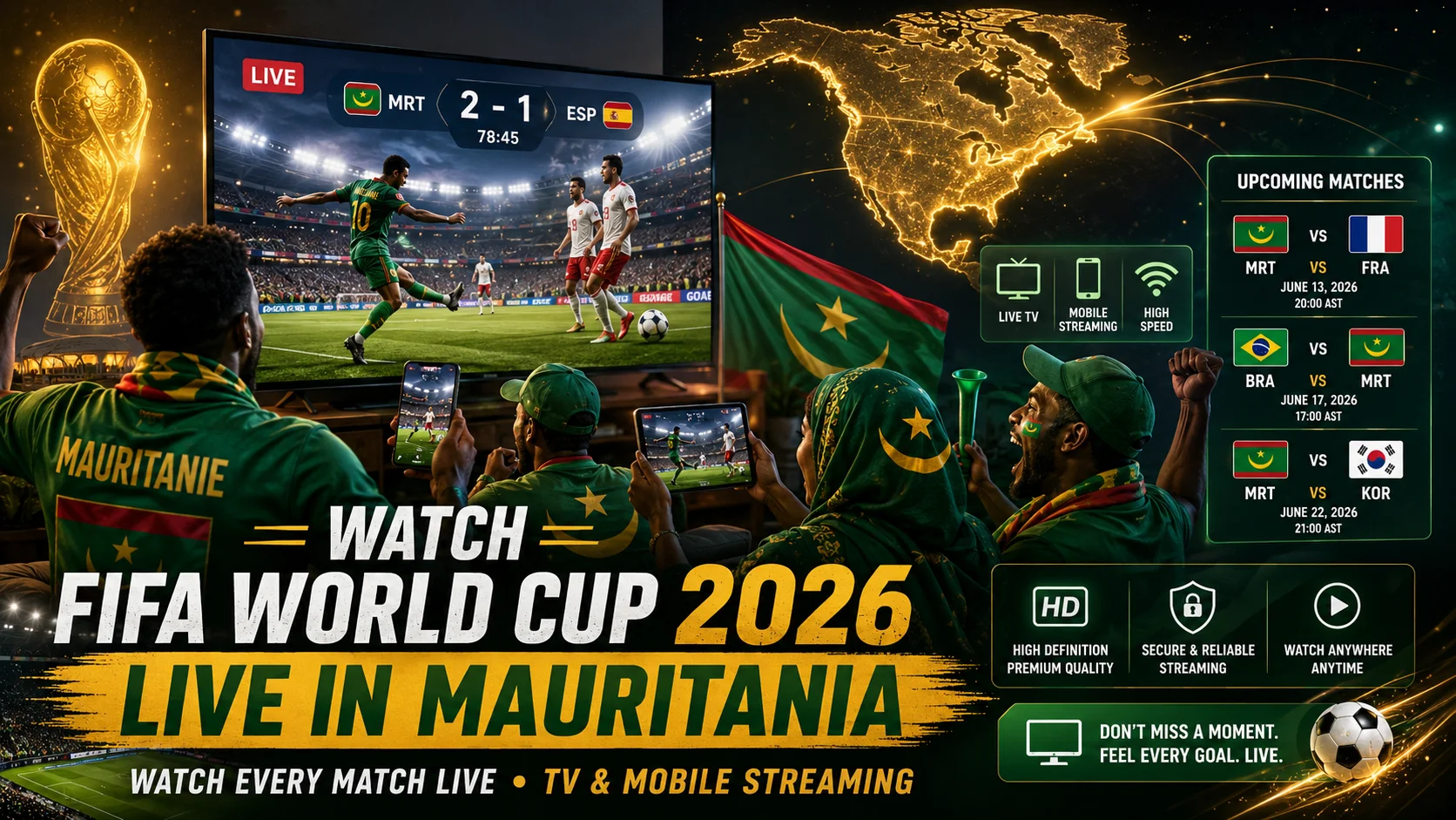 How to Watch FIFA World Cup 2026 Live in Mauritania