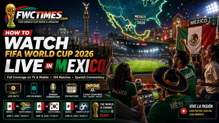 How to Watch FIFA World Cup 2026 Live in Mexico