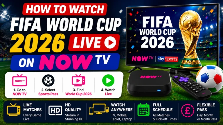 How to Watch FIFA World Cup 2026 Live on Now TV