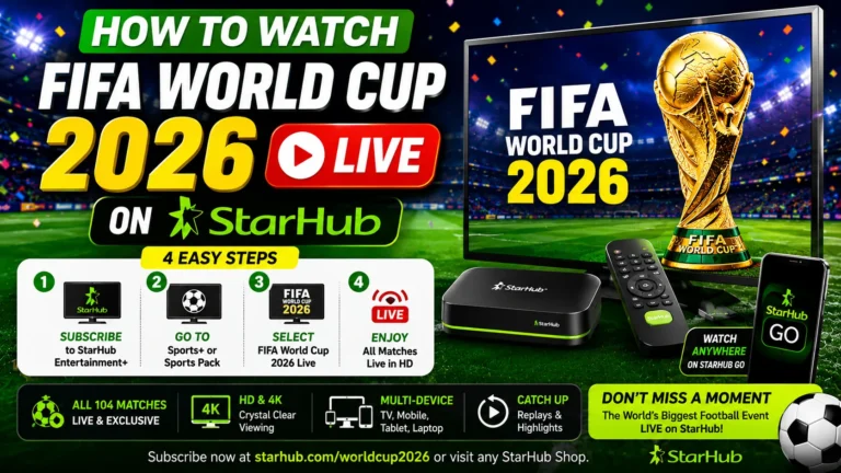 How to Watch FIFA World Cup 2026 Live on StarHub