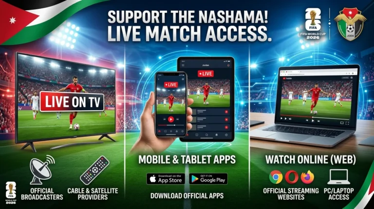 Watch Jordan World Cup 2026 matches live online, on mobile, and TV with easy streaming options, schedules, and viewing tips for every football fan.