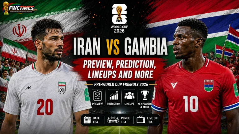Iran vs Gambia Preview, Prediction, Lineups and More — Pre-World Cup Friendly 2026