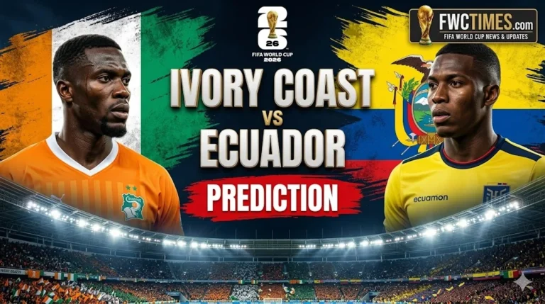 Ivory Coast vs Ecuador Prediction image featuring an intense football clash, team colors, and match preview excitement for fans to explore.