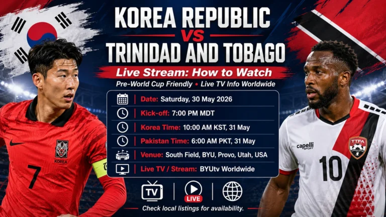Korea Republic vs Trinidad and Tobago Live Stream: How to Watch Pre-World Cup Friendly, Live TV Info Worldwide