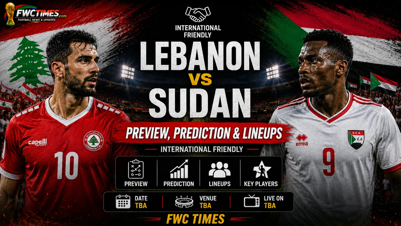 Lebanon vs Sudan Preview, Prediction & Lineups - International Friendly